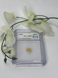 CA Fractional Gold Replica 1876 Token - ICG Graded MS67, 1/4 CALIF GOLD