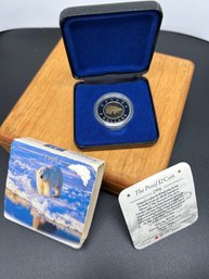 The Proof $2 Coin, 1996, Royal Canadian Mint, Polar Bear And HM Queen Elizabeth II, 28mm Diameter