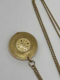 Working Chaika/ USSR Mechanical  Wind-up Pendant Watch  W/30' Chain