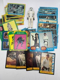 1977 Star Wars Storm Trooper Action Figure And Collector Cards