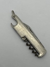 14k White Gold Top Pen Knife, Multitool,  M&k