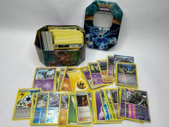Pokemon TCG Cards In Tin,  Various Years, Some Holographic