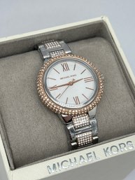 Michael  Kors Taryn Pav Two-tone Watch, New In Box