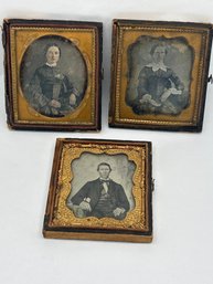 Old Tin Type Photographs, Three Photos