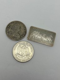 Old Coin And Silver Bar Steel Replicas