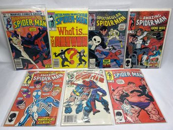 Old Marvel Spider-Man Comics, Punisher Appearance, Venom Suit, Bagged And Boarded