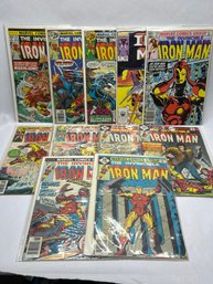 Collection Of Silver Age Marvel Comics, Iron Man, Bagged,  Most Are Boarded