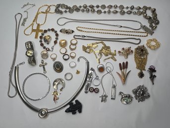 Beautiful Assortment Of Wearable Costume Jewelry, Some Signed Pieces