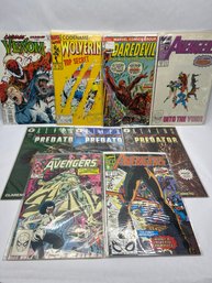 Venom, Wolverine, Daredevil, Aliens Predator, Avengers Comic Books, Bagged, Most Are Boarded