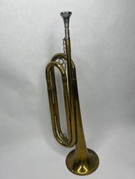 US Regulation, Made In USA, Military Bugle / Horn, 17.5 Inch