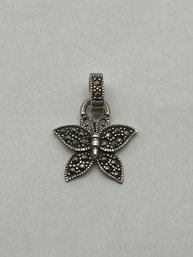 Sterling & Marcasite Dainty Butterfly Pendant