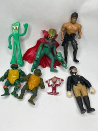TMNT, Rocky, Ghostbusters, Gumby And More Vintage Characters / Action Figures