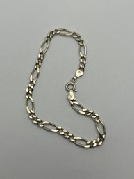 Classic Figaro Link Sterling Silver Bracelet,  7.5 Inch
