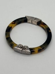 Ralph Lauren Tortoise Shell Style Bangle Bracelet With Latch, 2.25 Inch