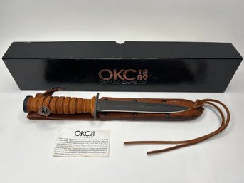Ontario Knife Co., OKC, Trench Knife, 7 Inch Blade, US M3 Ontario 1943, With Box
