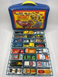 1980 Matchbox Collector Carrying Case Full Of Toy Cars
