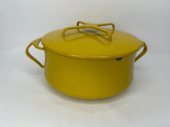 DANSK Designs Denmark Yellow Early Enamel Pot, 7 Inches