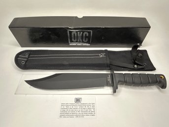 OKC. Ontario Knife Company Bowie New With Box, 9 3/4 Inches Blade