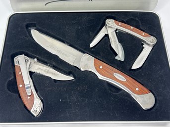 Winchester 20th Anniversary Commemorative Knife Set, Folding Blades,  Mutli Tool