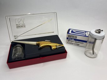 Vintage Binks Wren Airbrush In Original Case With Binks Siphon Color Cup