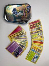 Pokemon Tin Full Of 2014-2021 Cards With Some Holograms
