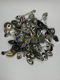 Pile Of Souvenir Spoons, Full Size To Miniature