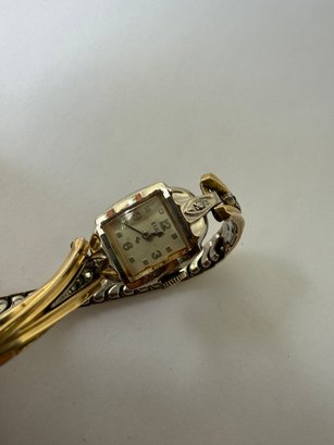 Vintage Elgin Womens Watch 10K RGP Bezel #2391