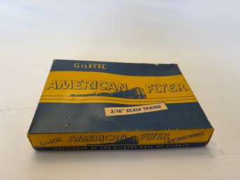 Vintage Gilbert American Flyer Box With Many Pieces And Toy Figures