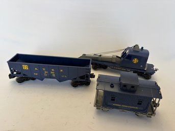 ATSF Sante Fe Blue Lionel Train Set