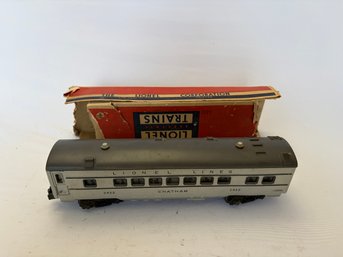 Chatham 2422 Lionel Car With Messed Up Box