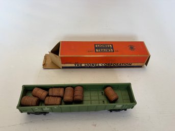 Lionel NYC Green Train Carrying Barrels