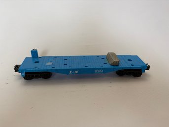 L&N Blue Flat Bed Train Car