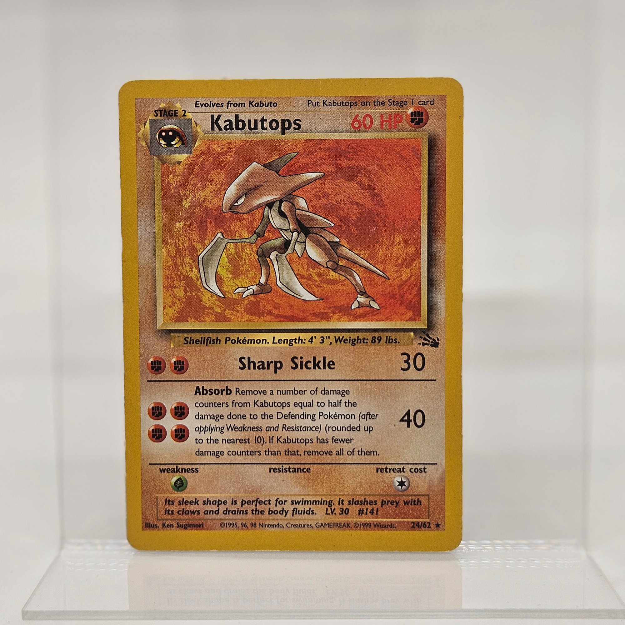Kabutops Non Holo Rare Vintage Pokemon Card Fossil Set #10075 |  Auctionninja.com, image size:2000x2000