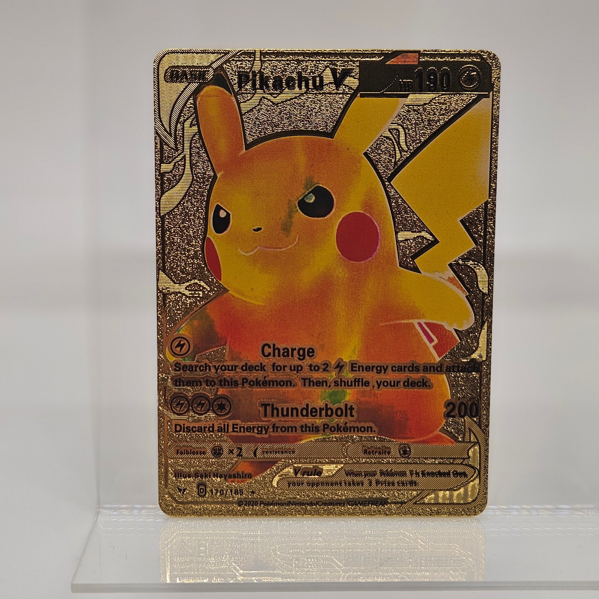 pokemon gold pikachu card Shop 2021 PM CELEBRATIONS PIKACHU GOLD 25th ANNIVERSARY-AGS NM-MT 8.5 –  TCGHOBBY main image 0