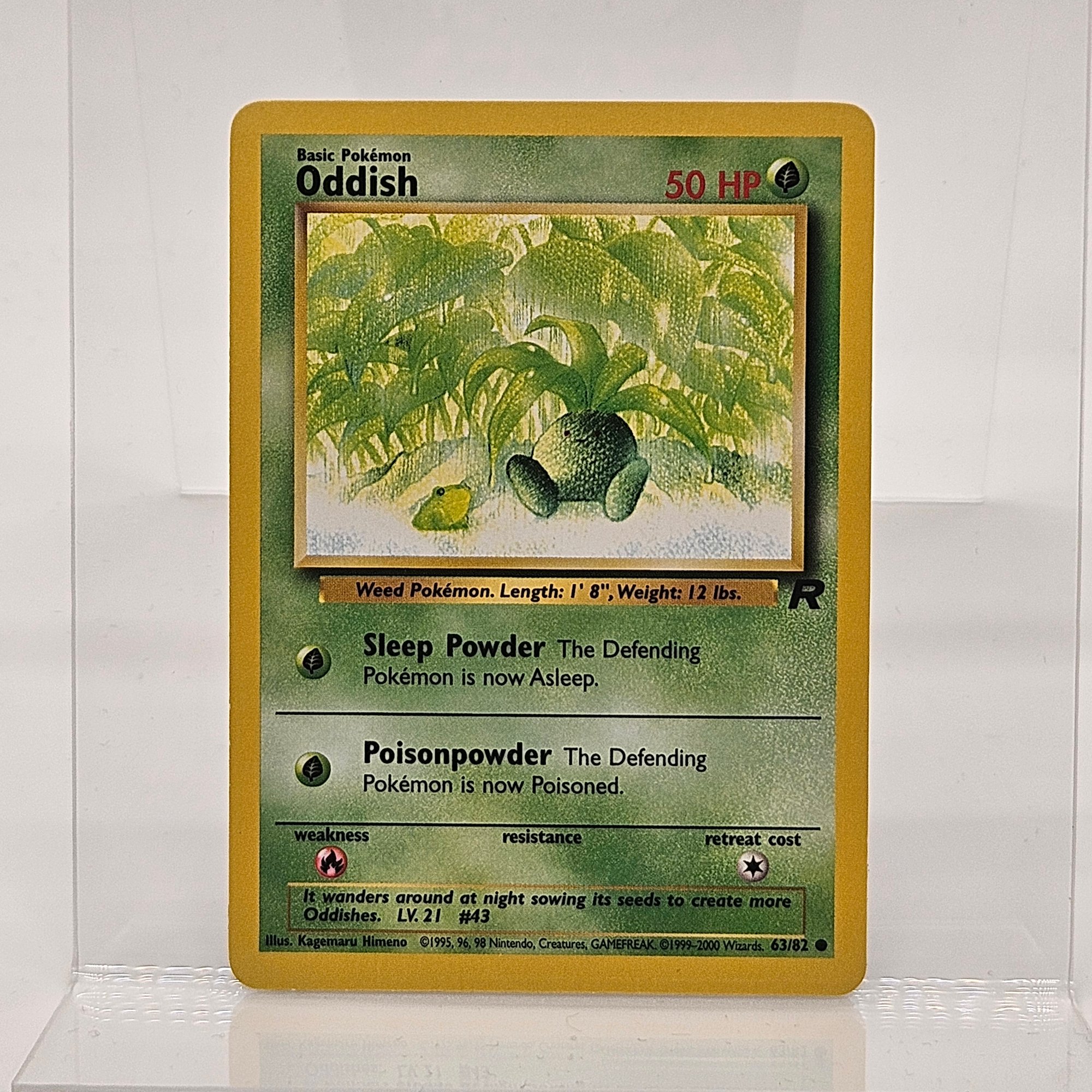Oddish Vintage Pokemon Card Rocket Set #10488 | Auctionninja.com