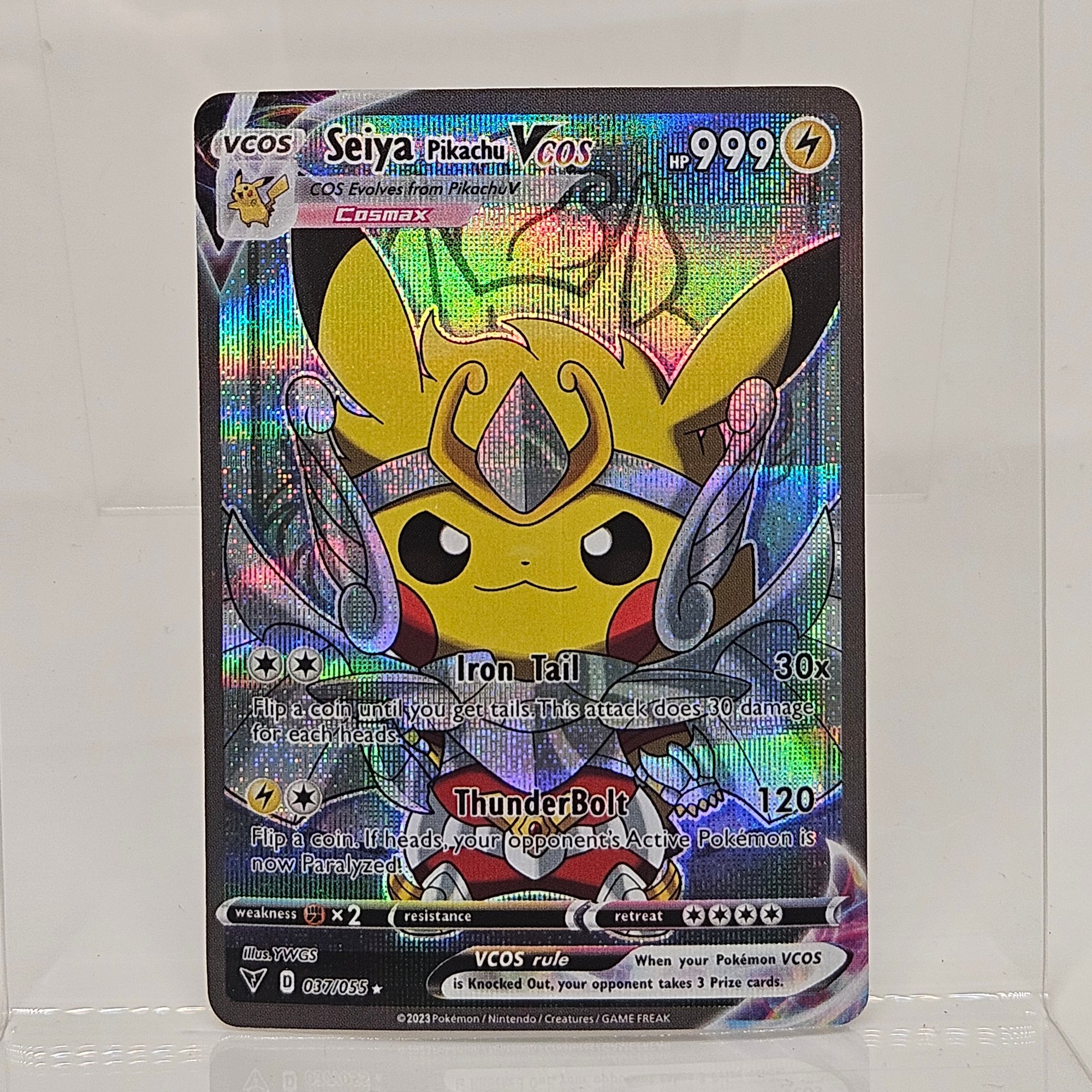 Seiya Pikachu Cosplay Custom Pokemon Card #12984 | Auctionninja.com