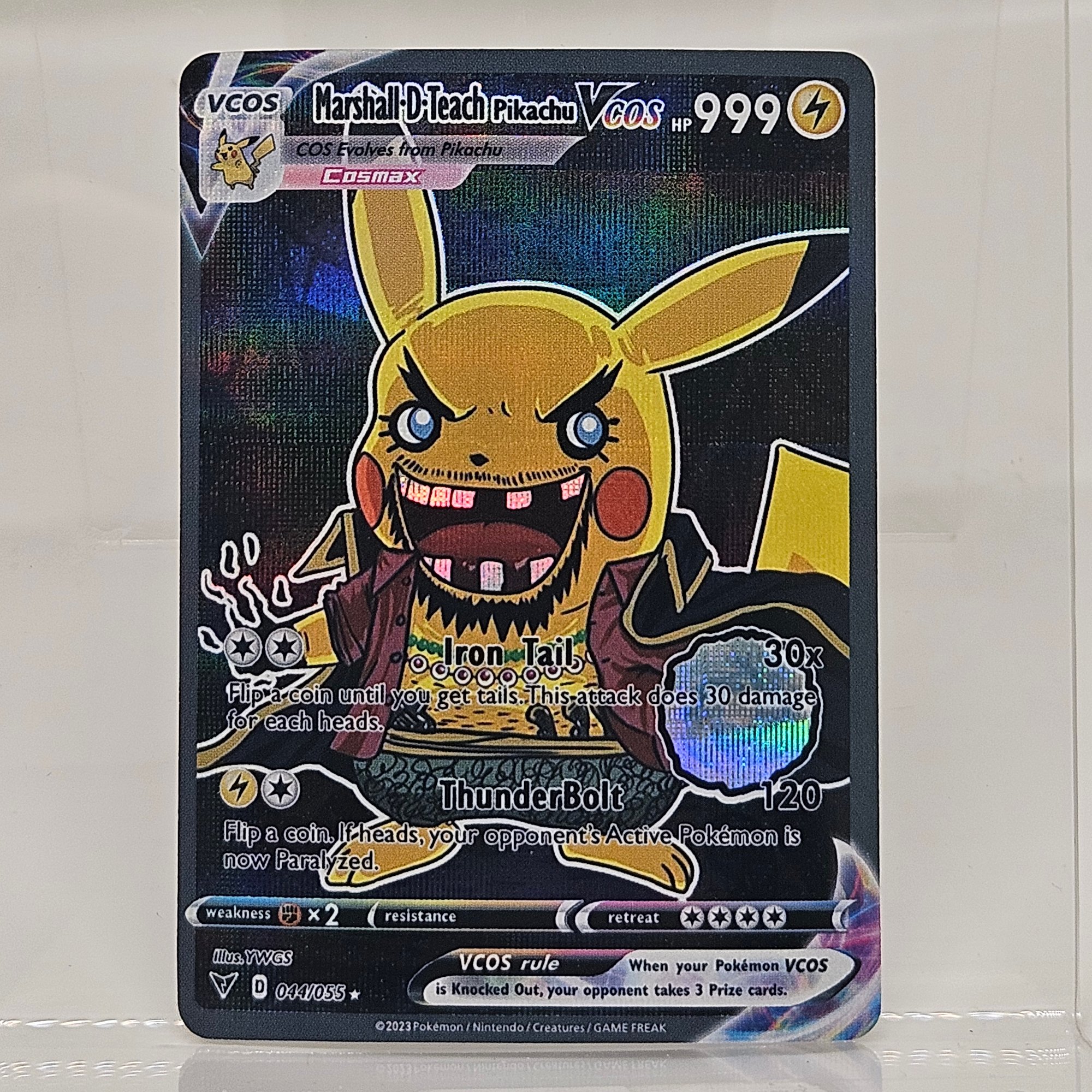 Marshall D Teach Pikachu Cosplay Custom Pokemon Card #20974 |  Auctionninja.com