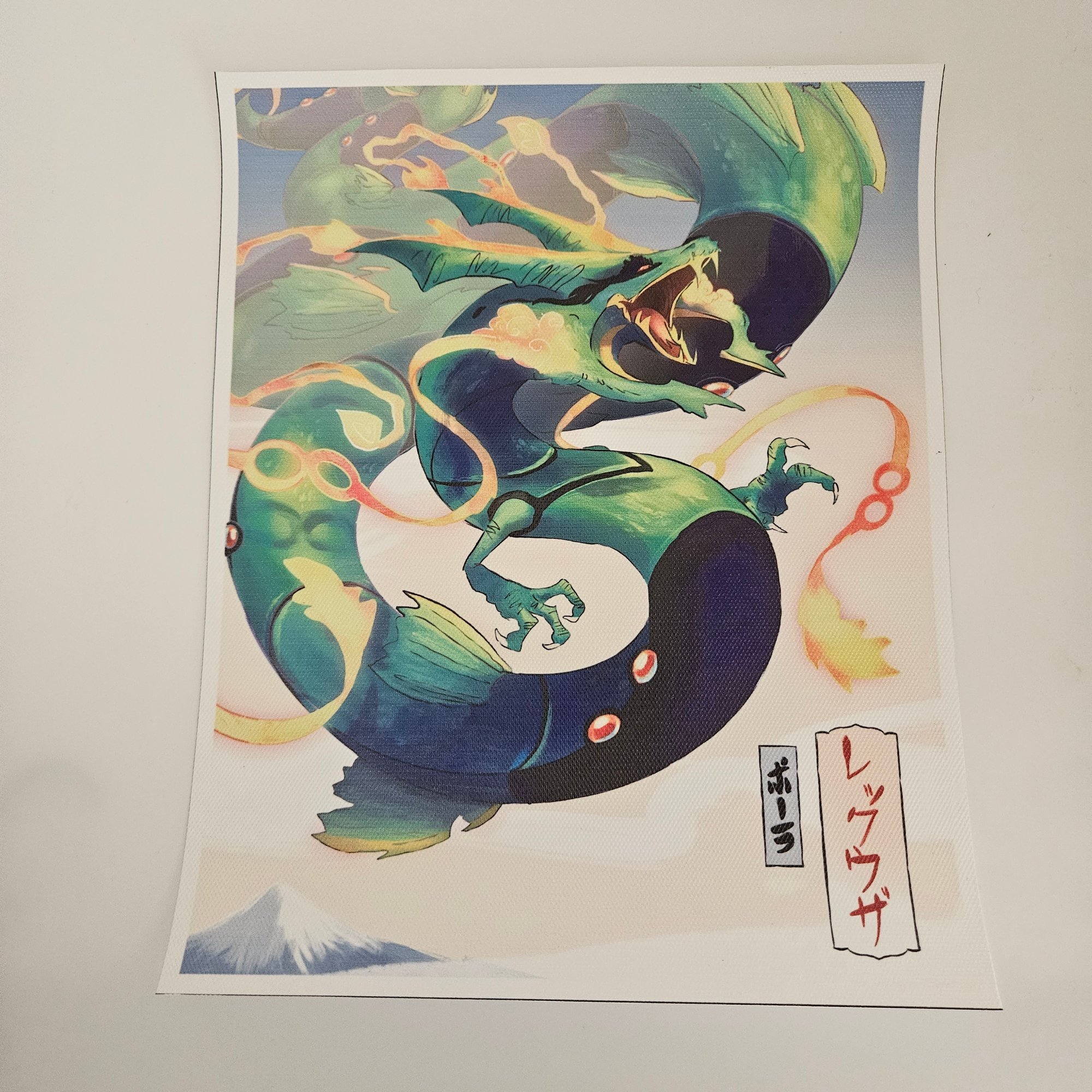 Rayquaza Pokémon – Guide Illustré Jumbo Sticker – Japon – 2003 – N°18