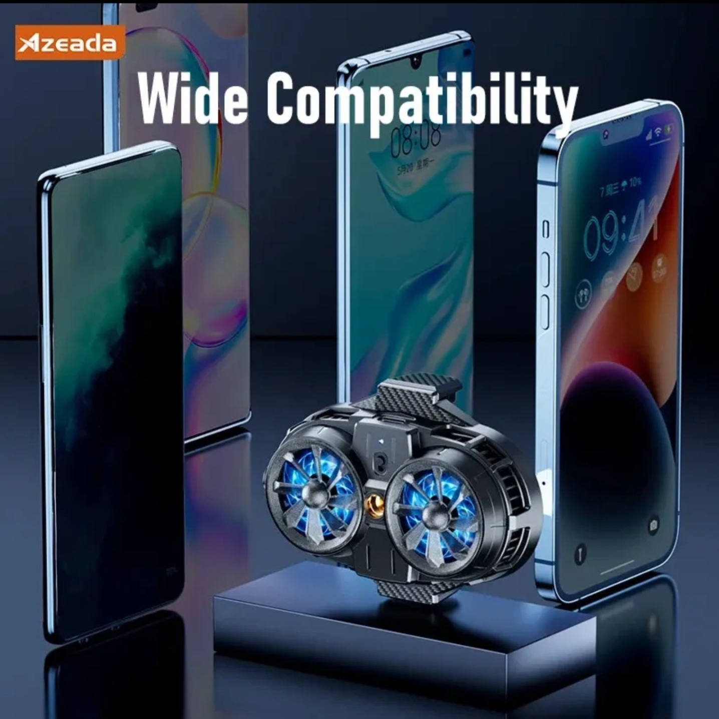 Azeada Azeada Dual-core Semiconductor Phone Cooler Gaming Cooler Fan Mobile ...