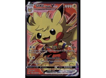 Goku Pikachu Cosplay CUSTOM Pokemon Card