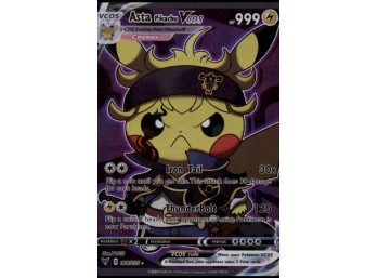Asta Pikachu Cosplay CUSTOM Pokemon Card