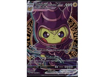Dark Magician Pikachu Cosplay CUSTOM Pokemon Card