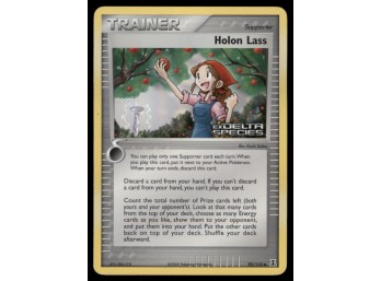 Holon Lass Stamped Delta Species #92/113 Holo Pokemon Card