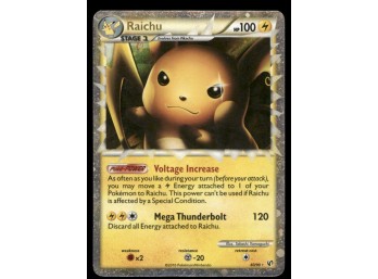 Raichu (Prime) Undaunted #83/90 Holo Pokemon Card
