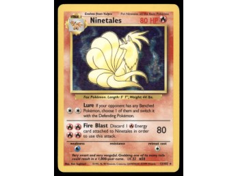 Ninetales Base Set #012/102 Holo Pokemon Card