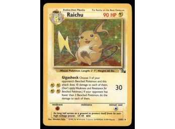 Raichu (14) Fossil #14/62 Holo Pokemon Card