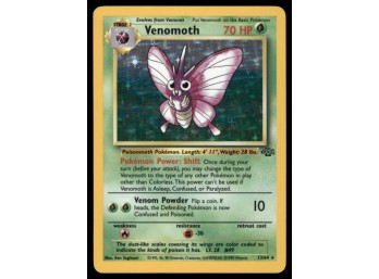Venomoth (13) Jungle #13/64 Holo Pokemon Card