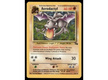 Aerodactyl (1) Fossil #01/62 Holo Pokemon Card