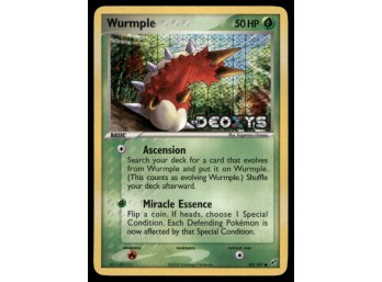 Wurmple Stamped Deoxys #82/107 Holo Pokemon Card