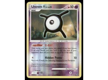 Unown [X] Secret Wonders #71/132 Holo Pokemon Card